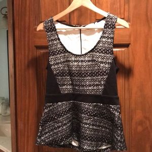 Deletta Anthropologie peplum blouse NWOT